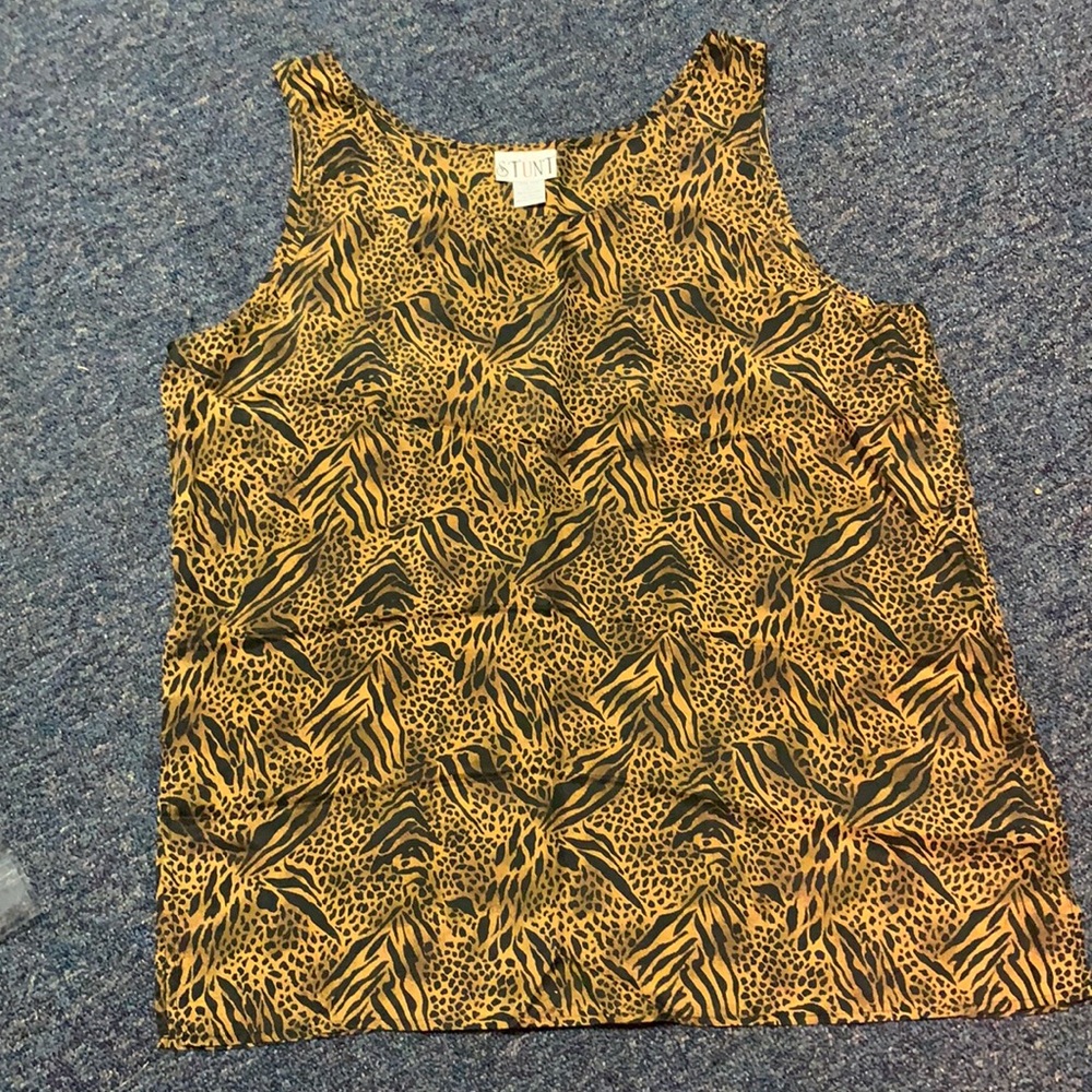 100% Silk leopard print tank. NWOT.